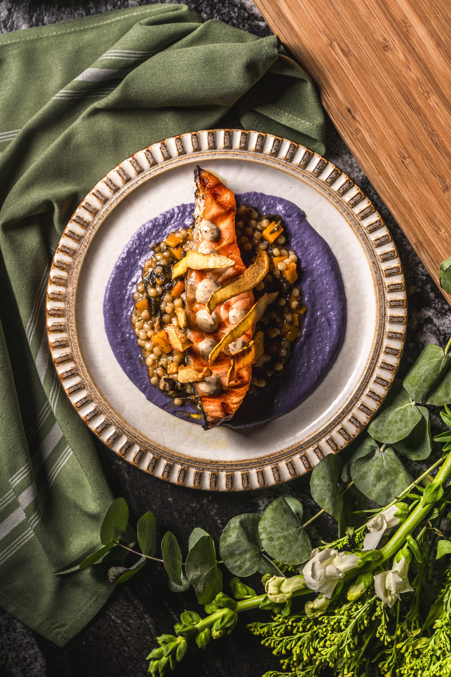 Lobster over risotto at Ember & Eagle